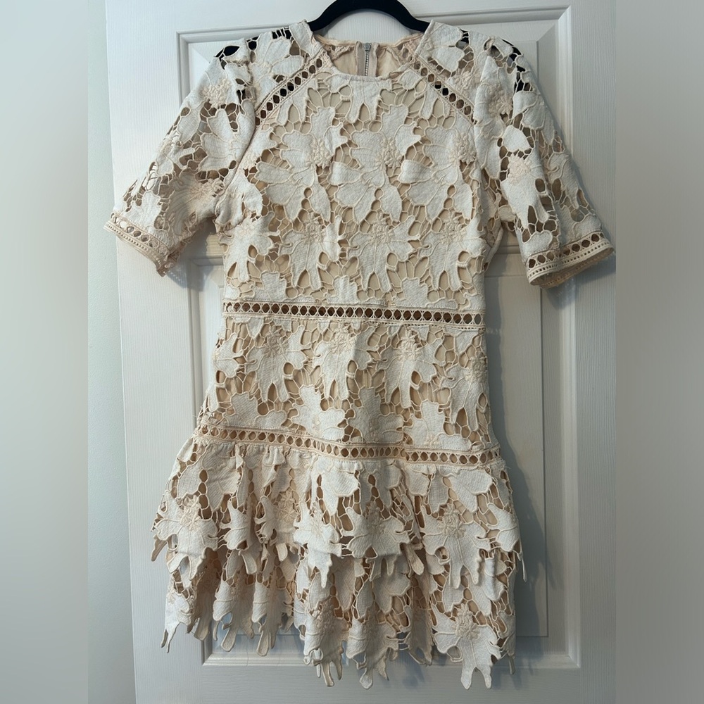 Cream Lace Dress